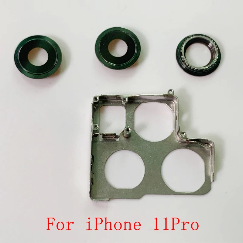 Rear Back Camera Lens Glass with Frame Holder Rear Housing Cover For iPhone 11 11Pro 11Pro Max Replacement Parts