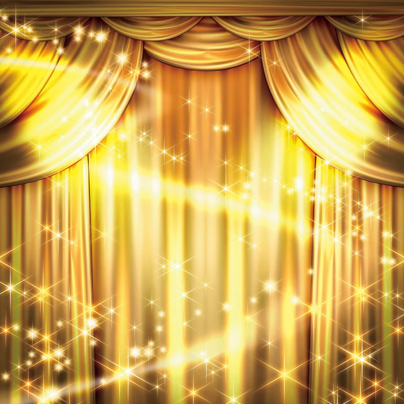 Laeaco Royal Brilliant Star Spotlight Curtain Stage Photophone Poster Banner Photographic Background Photo Backdrop Photo Studio