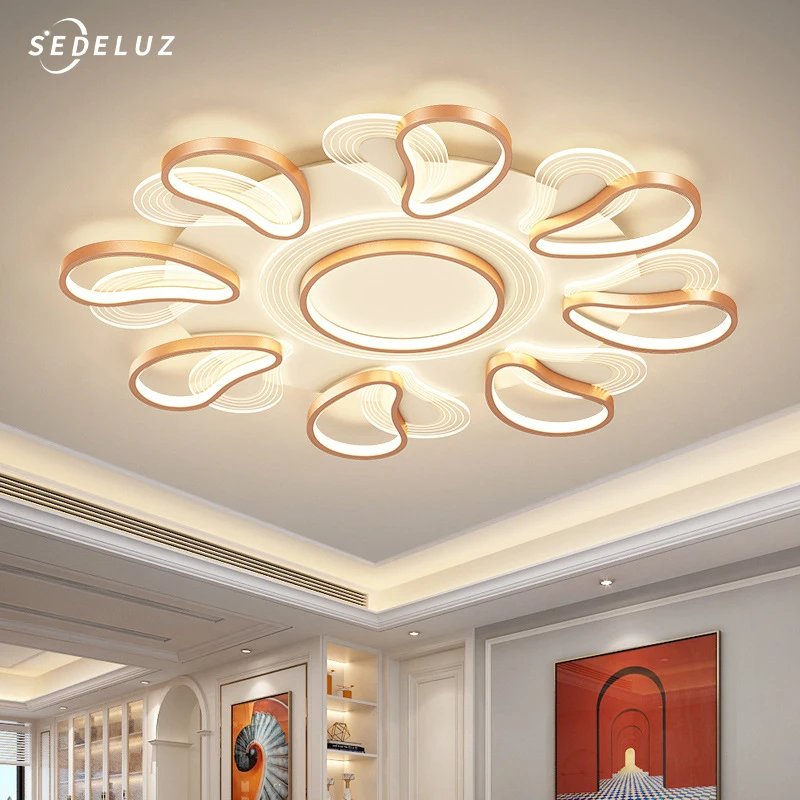 

Creative Circle Ceiling Lamp Acrylic Ring Light Fixtures for Bedroom Living Room Lamparas de Techo LED Luminarias para teto.