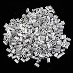 1000Pcs Fishing Double Barrel Aluminium Crimp Sleeves Tube DIY Accessories