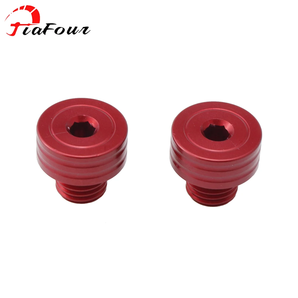 Fit For DUCATI 1200 1200R 1200S R S rearview mirror thread bolts rear view adapter screws