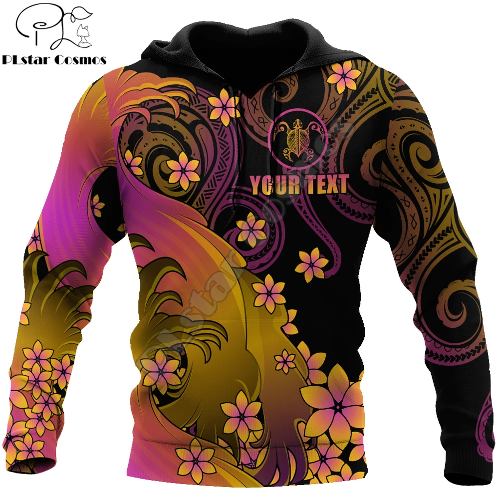 Polynesian Frangipani Turtle 3D Printed Men Hoodie Harajuku Sweatshirt Unisex Casual Jacket Pullover sudadera hombre DW0414