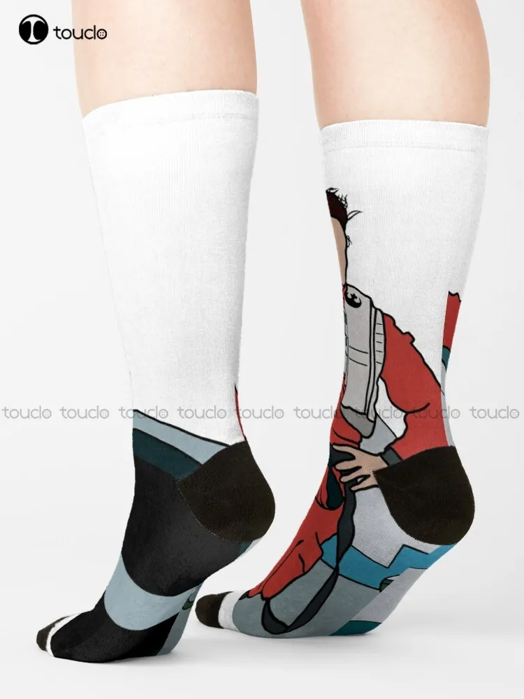 Poe X Wing Pilot Socks Cozy Socks Christmas Gift Unisex Adult Teen Youth Socks Custom 360° Digital Print Women Men Funny Sock