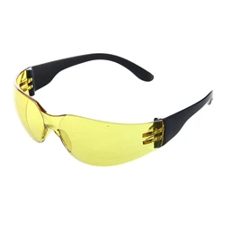 Promotion--Yellow Clear Lens Indoor Outdoor Sports Safety Glasses Protective Eyewear