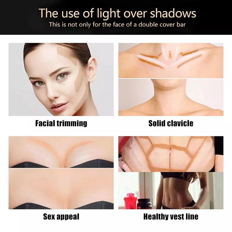 Lápiz corrector resistente al agua, lápiz de maquillaje líquido para contorno de la cara, base de contorno, cosméticos, novedad