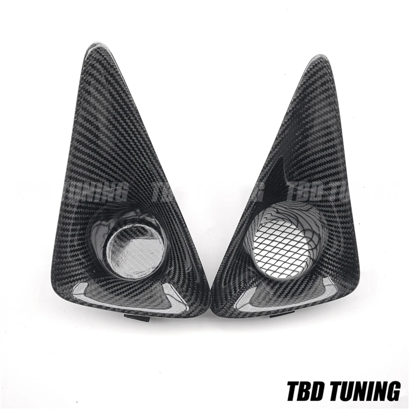 Front Fog Light Cover For Honda Civic FN FK FN2 TYPE R 2006 2007 2008 2009 2010 2011 2012 Carbon Fiber Front Fog Light Cover