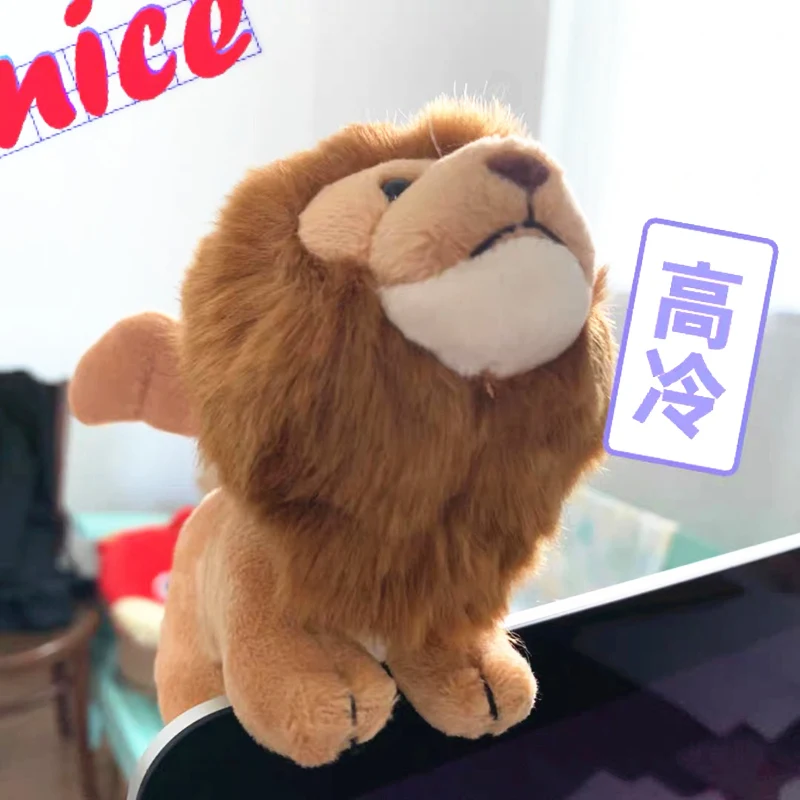 Muñeco de peluche de León con alas para niños y niñas, juguete Kawaii de Ángel volador, León, bolsa de regalo, decoración colgante, novedad de 2020