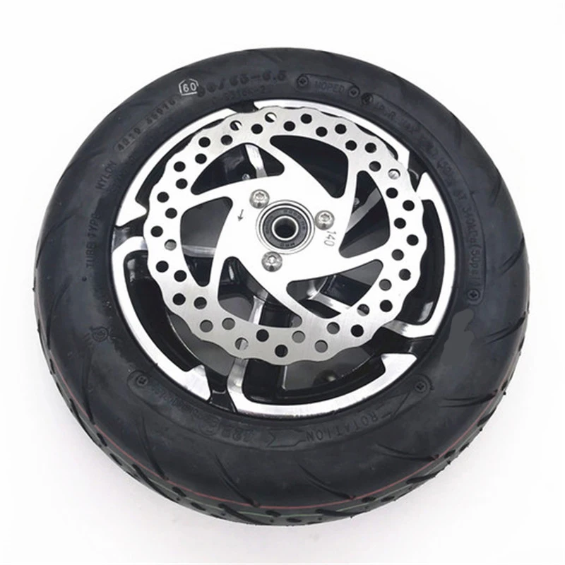 

Electric Scooter Aluminium Front Wheel 90/65-6.5 On Road Tire and 140mm Disc Brake For MAXMOV Electric Scooter