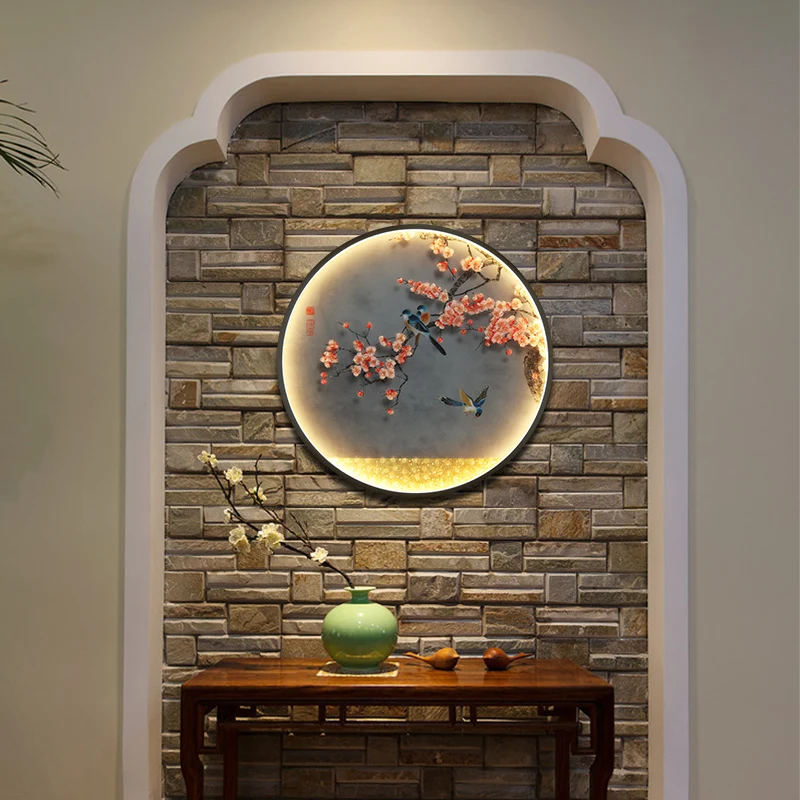 AOSONG LED Contemporary Wall Light Flower Figure Sconces Round Lamp Creative For Home Decoration