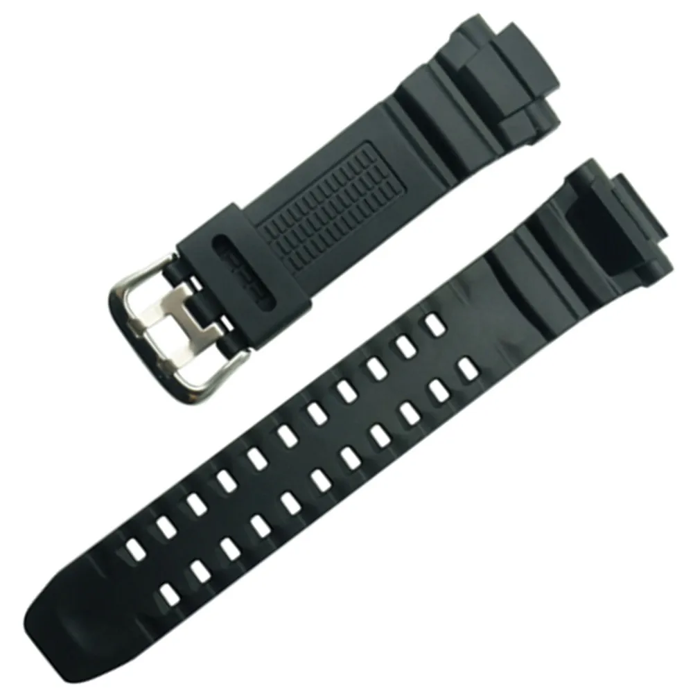 For G Type Shock Sprot Watches 15mm Black Rubber Resin Watch Bands Strap For GW-3500B/GW-3000B/GW-2000 DIY Replace