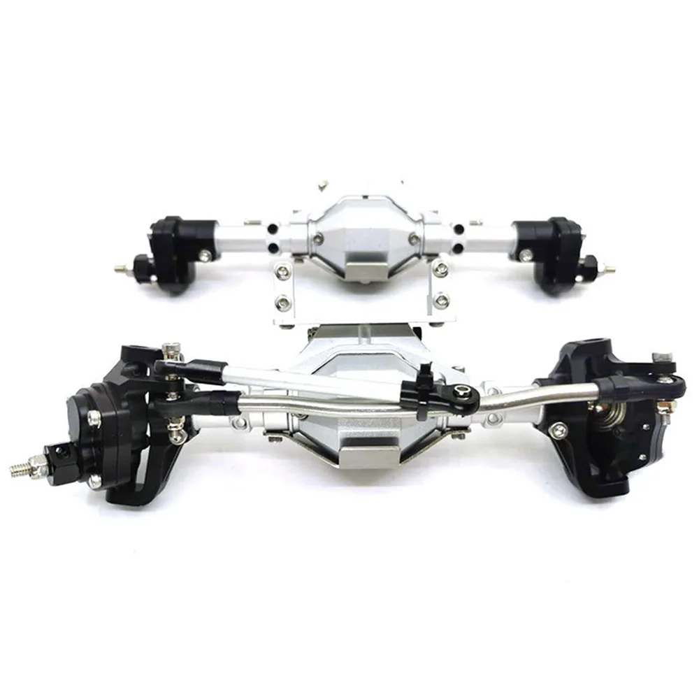 RC Car CNC Metal Front & Rear Portal Axle Kit for 1/10 Axial SCX10 II 90046 90047 313mm Wheelbase Axle RC Crawler Car Spare Part