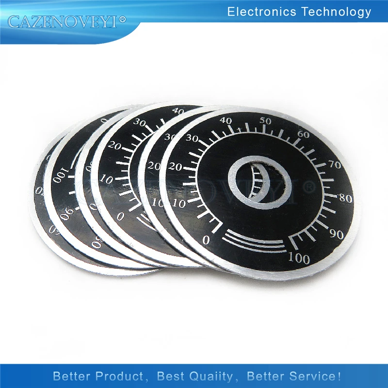 5pcs/lot 0-100 WTH118 potentiometer knob scale digital scale can be equipped with WX112 TOPVR In Stock