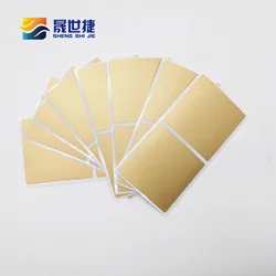 Shengshijie 2inch Square 50pcs Party Adhesive Scratch Stickers For Diy Card Party Wedding Engagement Game