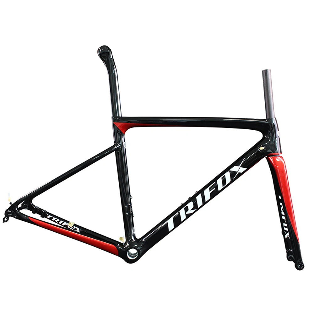 TRIFOX Full Carbon Fiber Road Bike Frame Bicycle Frameset X16TA Disc Brake Thru Axle Roadbike quadro carbono