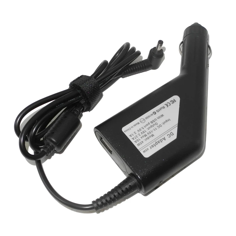 19V 2.37A 45W 4.0*1.35mm Laptop Dc Car Power Adapter Charger For Asus UX21A UX31A UX32A UX32V X553M X553MA 5V 2.1A USB Charger