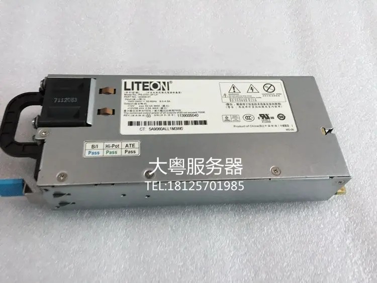 For Lenovo R520G7 power supply Huawei RH2285 Lite-On PS-2751-2F-LF 4A906-01 750W