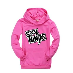 Nieuwe Kinderkleding Meisjes 2-16 Tiener T-shirt SPY NINJA Trui Jongens Capuchon Baby Roze Shirt Kostuums voor kinderen