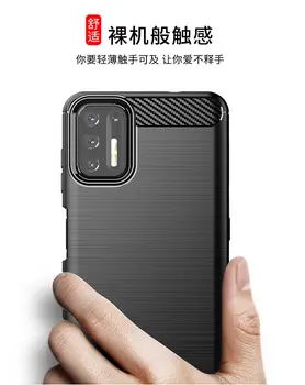 Silikonový kryt s motivem pro Motorola Moto G9 Plus, vyrobený z uhlíkových vláken, pro Moto G9 Plus, E7iPower G72 G14 E30 E20. 6 nejlepší prodej pouzdro g72 - №2