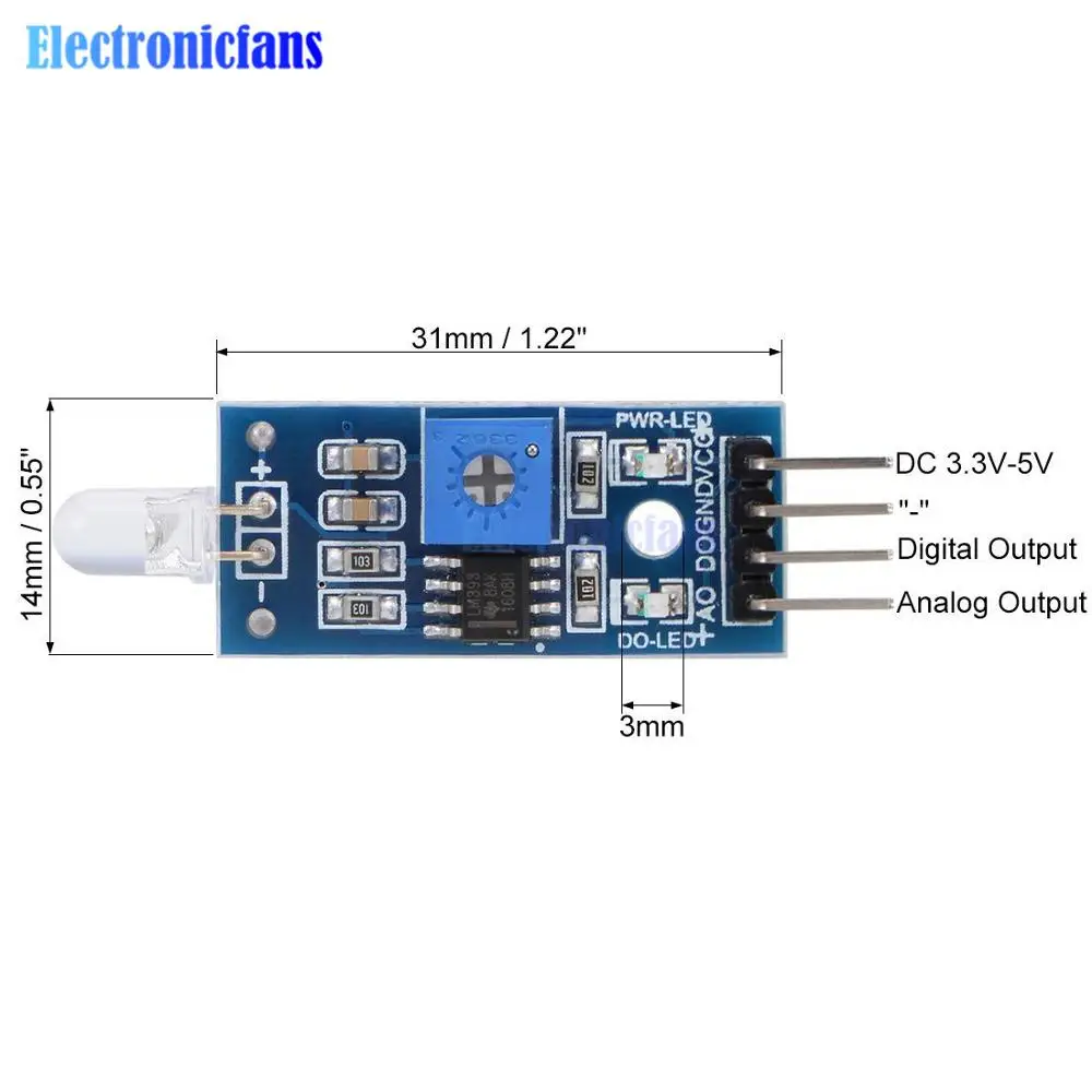 LM393 Licht Sensor Module 3pin/4Pin 3.3V 5V Lichtgevoelige Diode Sensor Detectie Module Met Digitale Analoge Uitgang voor Arduino
