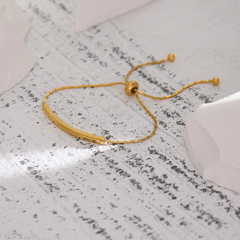 Yhpup Stainless Steel Geometric Chain Bangle Bracelet Trendy Jewelry Romantic Lover Dream Gift Jewelry Bracelet Anniversary