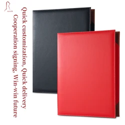 Custom A4 Size Certificate Holder Cover Authenticity Appreciation Appoinment Leatherette Signature Folder WIth Logo