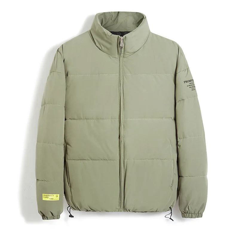 Winter New Men Solid Color Parkas Quality 2023 Men's Stand Collar Warm Thick Jacket Male Fashion Casual Parka Coat Dropshipping