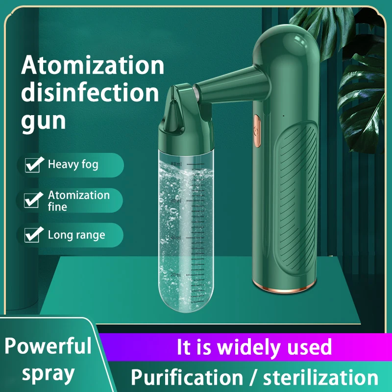 USB Wireless Charging Atomizing Disinfection Gun Spray Gun Household Sprayer Machine Portable Handheld Atomizing Sprayer 2021