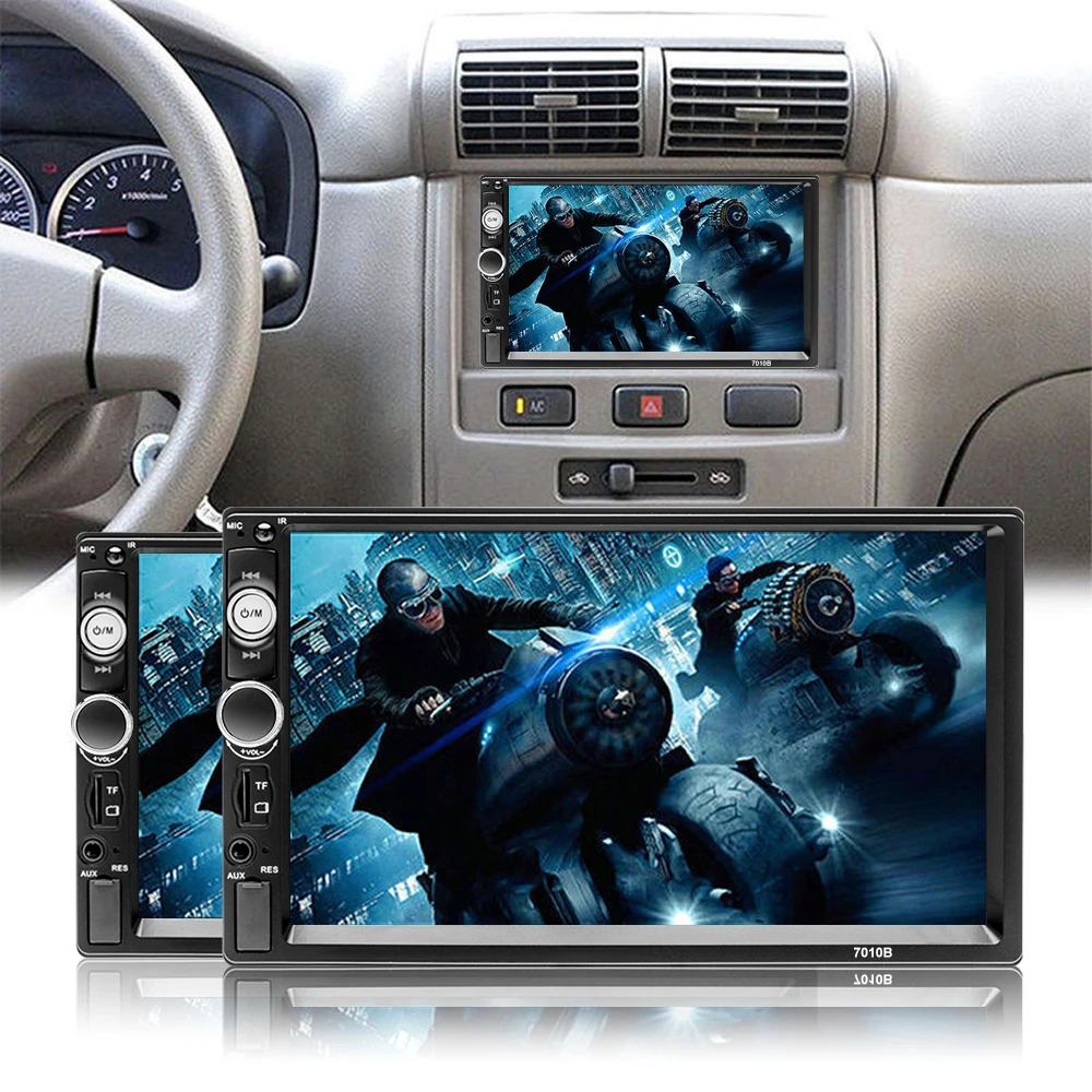 Podofo 2 Din Car Radios Bluetooth Autoradio HD Touch Screen FM Audio For Toyota KIA Car Stereo MP5 MP3 Multimedia Radio Player