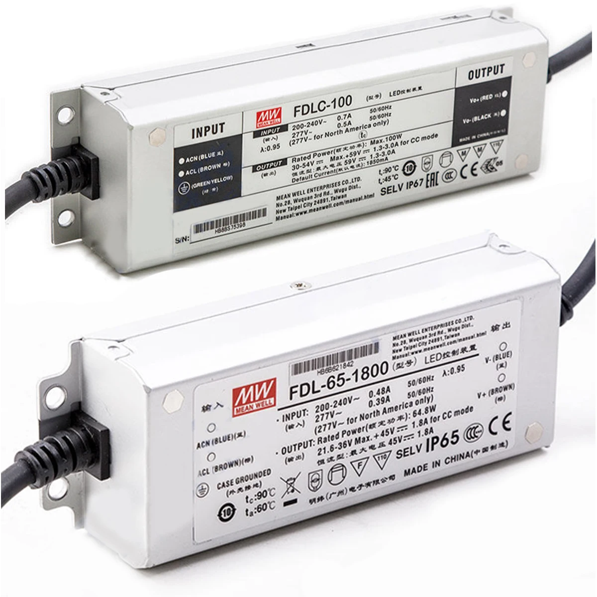 FDL-65 -1550/1800 FDLC-80/100 FDHC-100L/100H  Constant Power Mode LED Driver with PFC for LED flood/street/architectural light