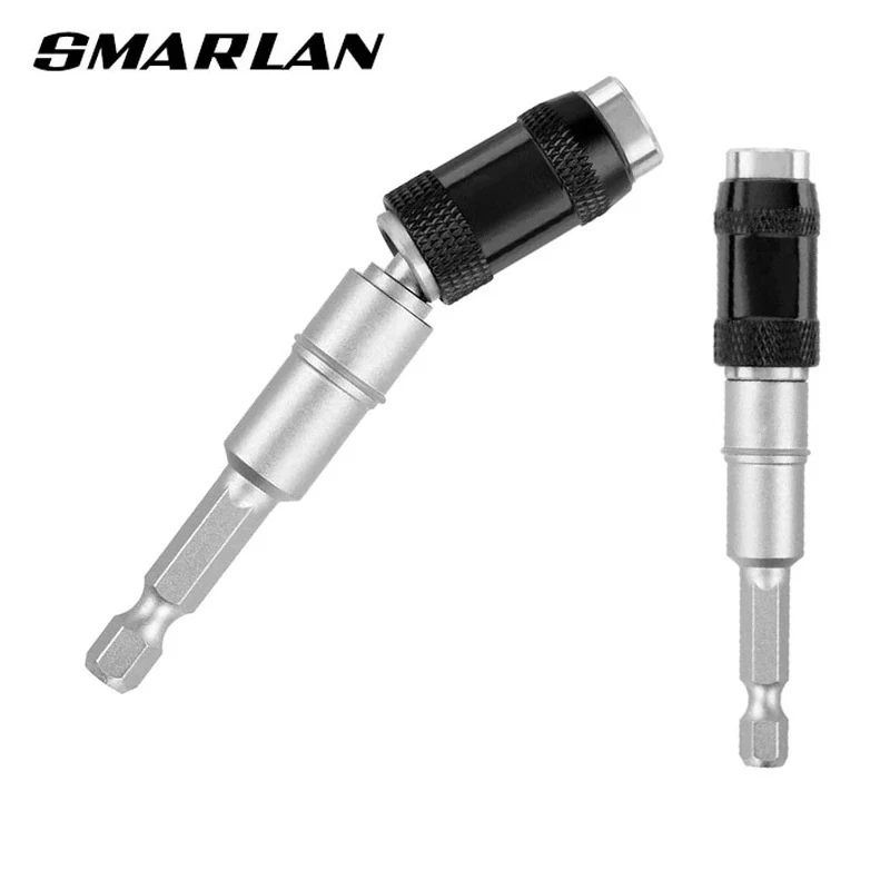 1/4" Hex Magnetic Pivoting Screw Drill Tip Locking Bit Holder Quick Change Drive Guide Drill Hand Tool Screwdriver Extension Rod
