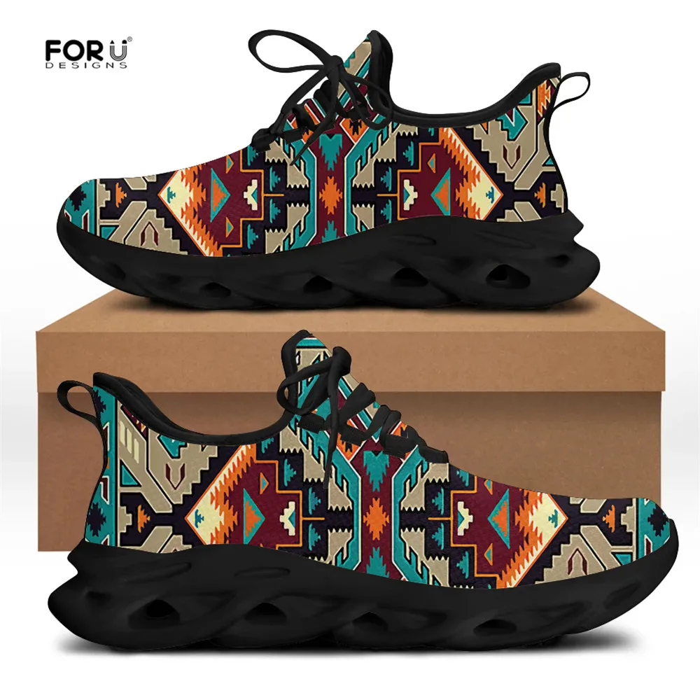 

FORUDESIGNS Native Indian 3D Brand Design Men's Shoes Casual Sneakers Fashion Summer/Autumn Lace Up Durable Student Boys Zapatos