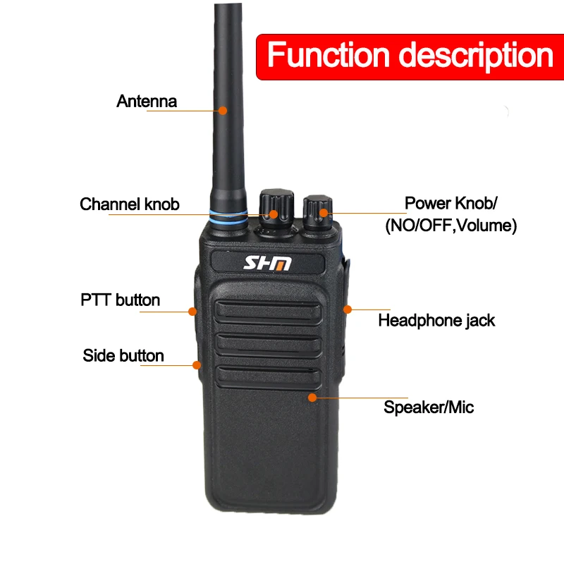 SHM-618 10W Long rang walkie talkie 2 pcs powerful Two-way radio station transmitter talkie walkie PMR446 462 For Hunting travel