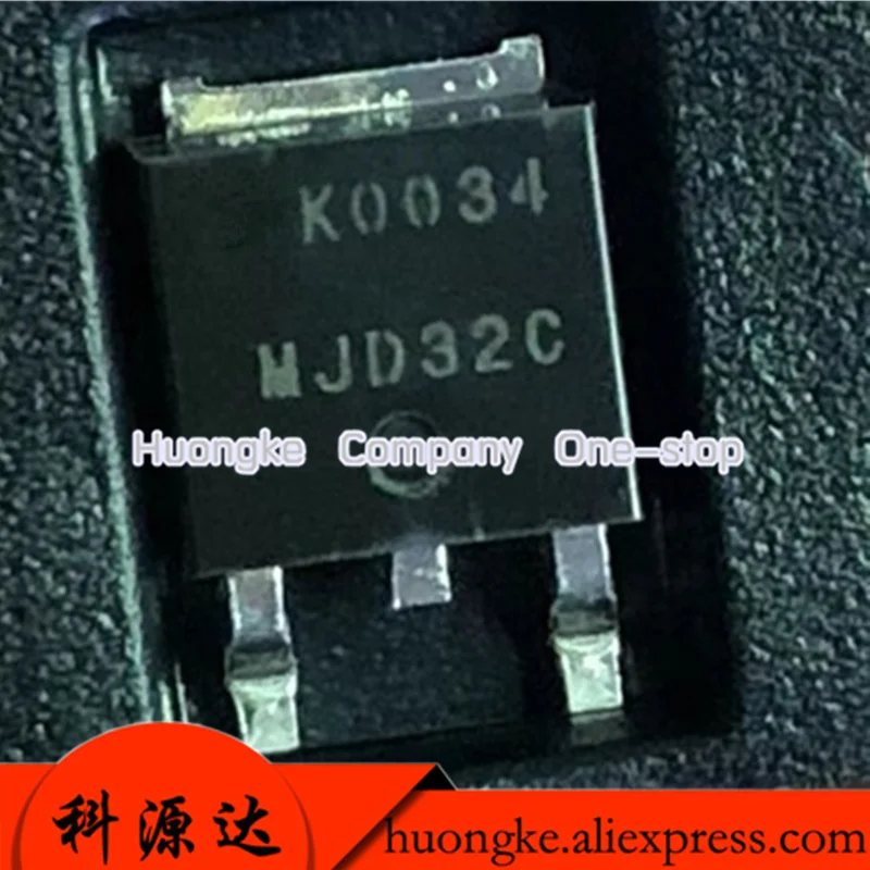 10pcs/lot MJD32CTF MJD32C MJD32 TO252 3.0 A, 100 V PNP Bipolar Power Transistor, 2000-REEL