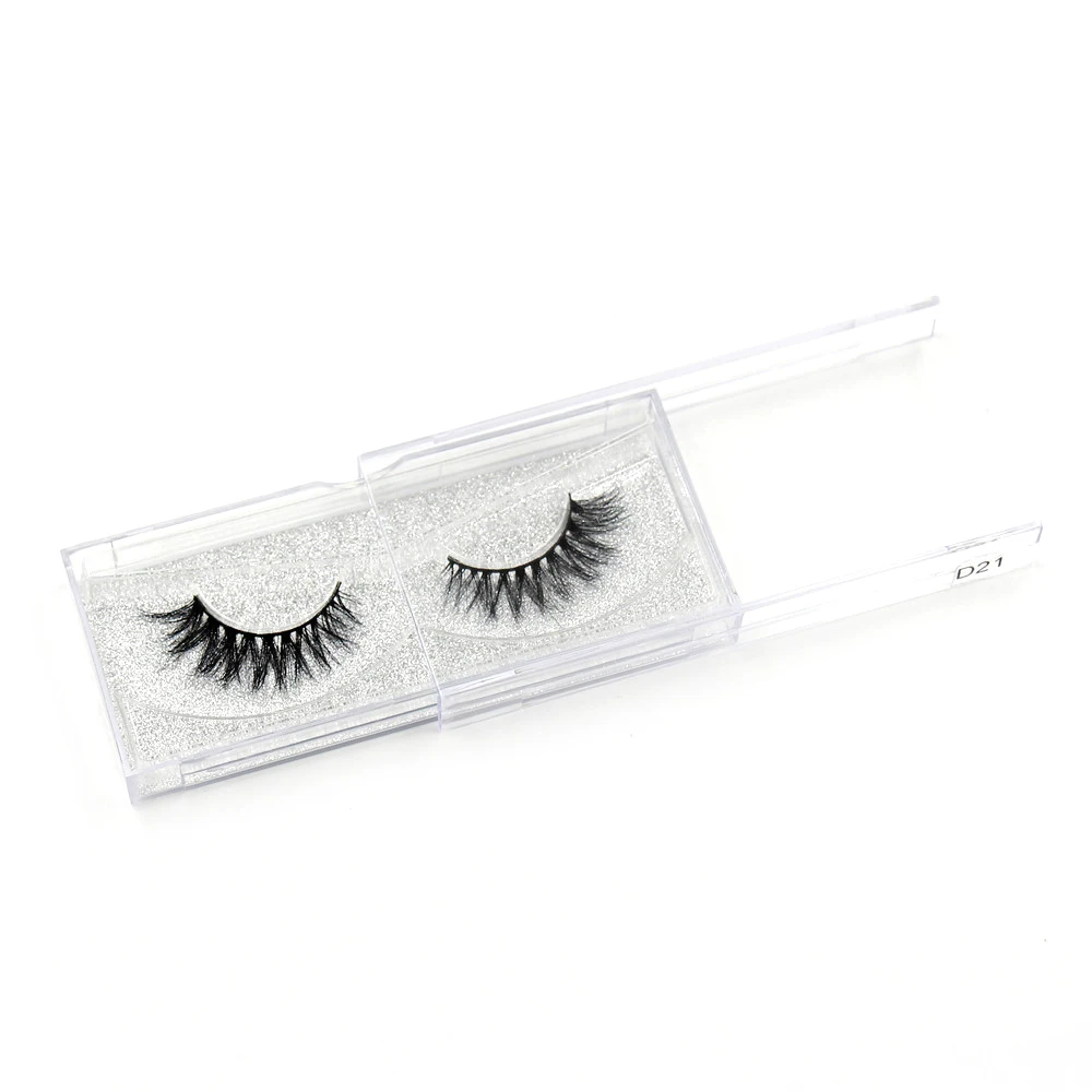 Lehuamao 3D Mink Wimpers Luxe Handgemaakte Mink Lashes Natuurlijke Lange Wimpers Pluizige Valse Lash Eye Populaire Wimpers D21