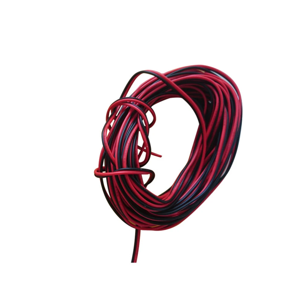 10 Mét/lô Dây 18 20 22 24 26 AWG Đỏ Đen Màu Cáp UL2468 2 Pin Đồng Mạ Thiếc Điện Ô Tô dây Điện 300V