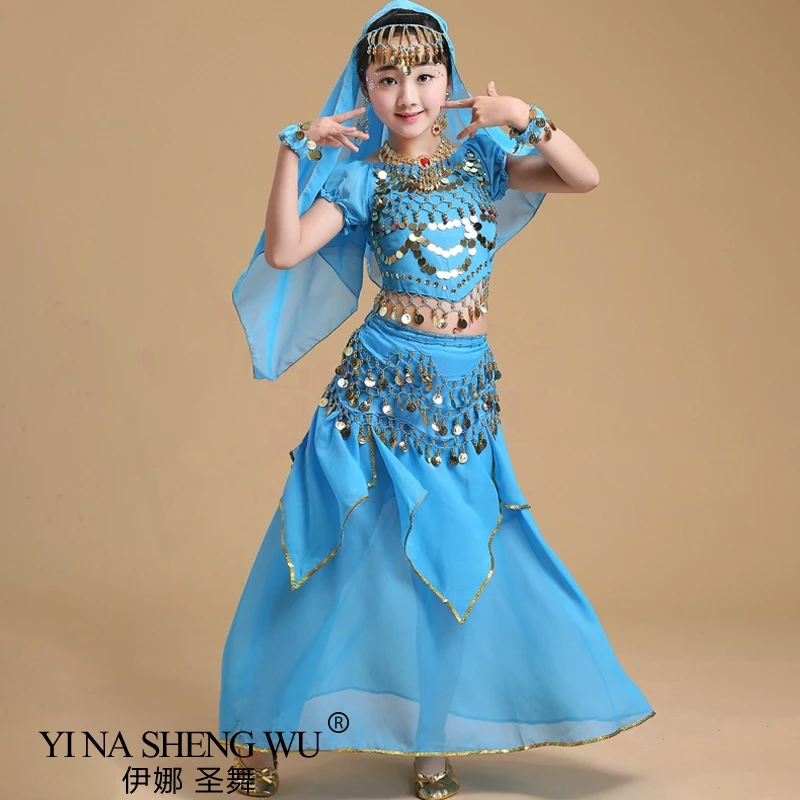 Trẻ Em & Người Lớn Múa Bụng Trang Phục Bộ Phương Đông Vũ Trang Phục Bellydance Bộ Bé Gái Ai Cập Bollywood Trẻ Em Múa Bụng Quần Áo