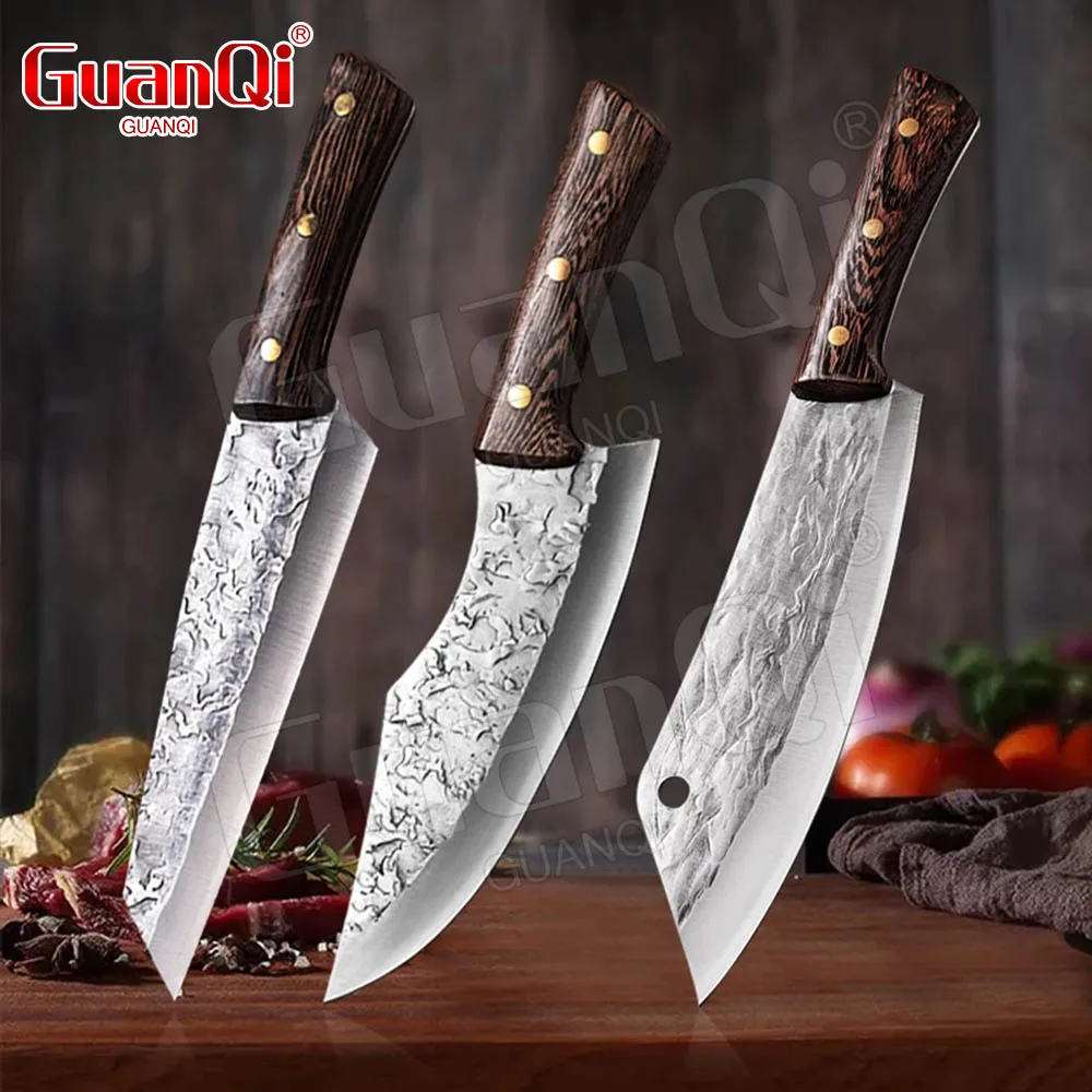 

Handmade Forged Kitchen Knife Razor Sharp Cleaver Knife Chef Knife Stainless Steel Vegetables Meat Chopping Knife Meat Knife