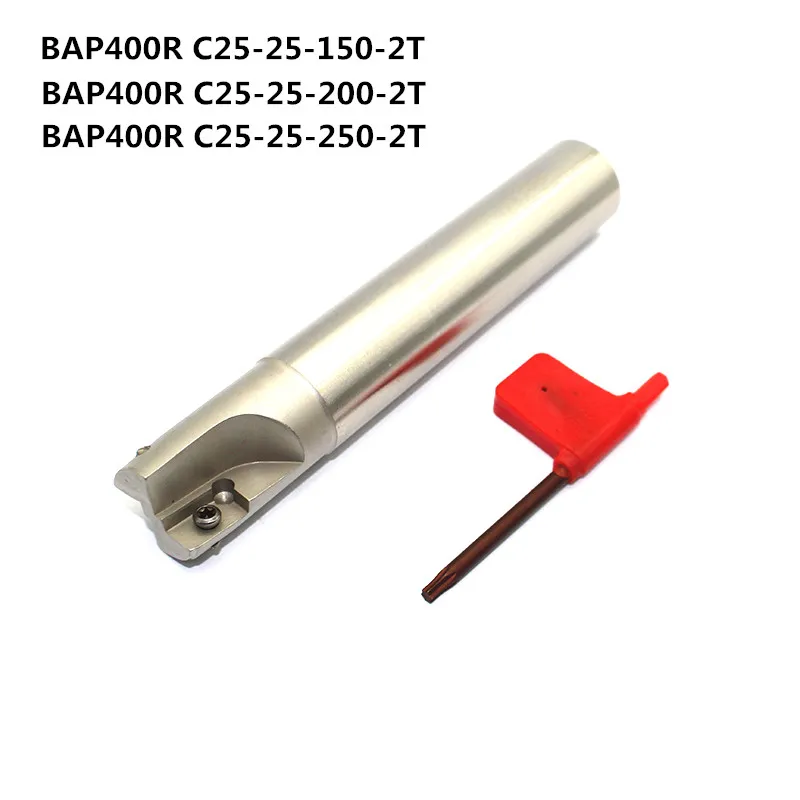 

BAP400R C25 25 150 мм 200 мм 250 мм 2T ntercambiable cara cortador de molino 4 flautas molino hombro cara cortador de molino para