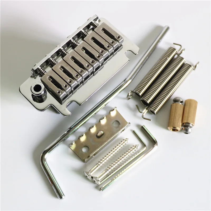 Donlis 52.5mm Stainless steel ST guitar tremolo bridge with full block and brass posts