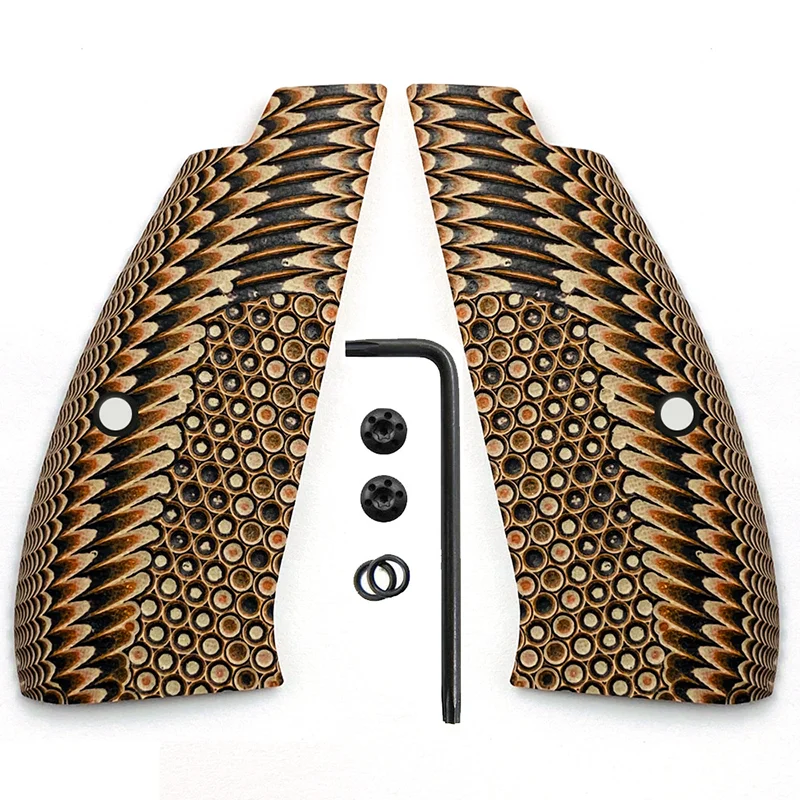 Imagem -06 - Grips Cz75 G10 Grips para cz 75 Full Size Sp01 Series Shadow 75b bd Grips Parafusos Incluído Handle Patches Escala Faça Você Mesmo Materil