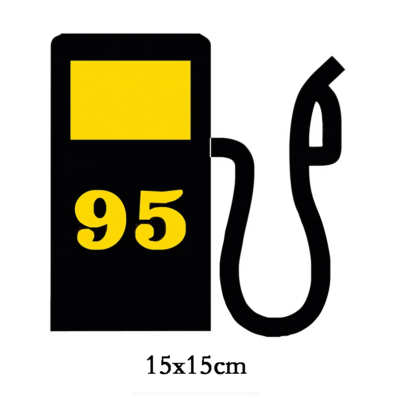 15x15cm 1 Pcs Gasoline Petrol Ai-95 Car Stickers Funny  Sticker Auto Decals  for Ford Mustang Stickers