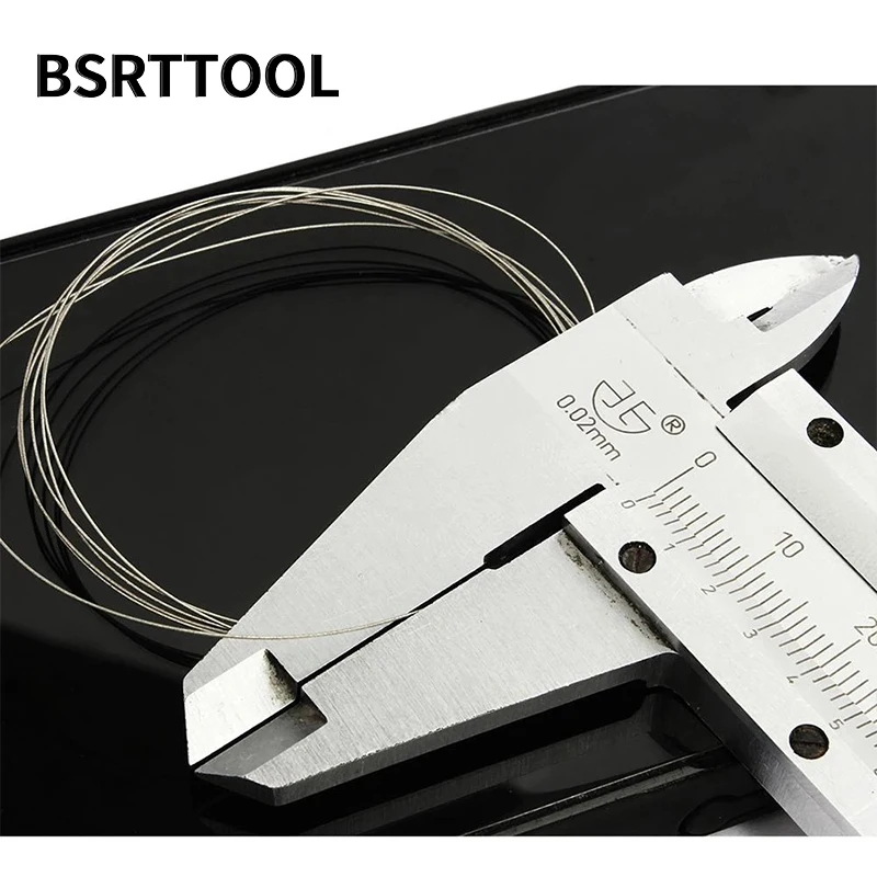 BSRTTOOL 0.3/0.6Mm Alat Pemotong Pisau Gergaji Kawat Berlian Pelat Listrik Ampelas Peralatan Potong Tangan Diy untuk Kayu Marmer Batu Kaca