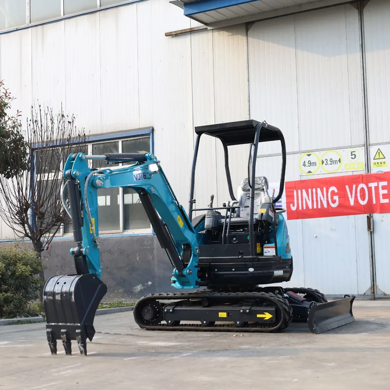 2ตัน3ตัน Mini Excavator Crawler Retractable Boom ด้านข้าง Swing ขนาดเล็ก Digger อุปกรณ์เสริม Cab