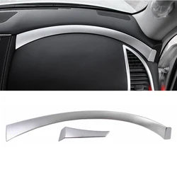 Car Styling ABS Dashboard Panel Copilot Decorative Strips Cover Trim for Nissan Patrol Y62 2017 2018 2019 2020