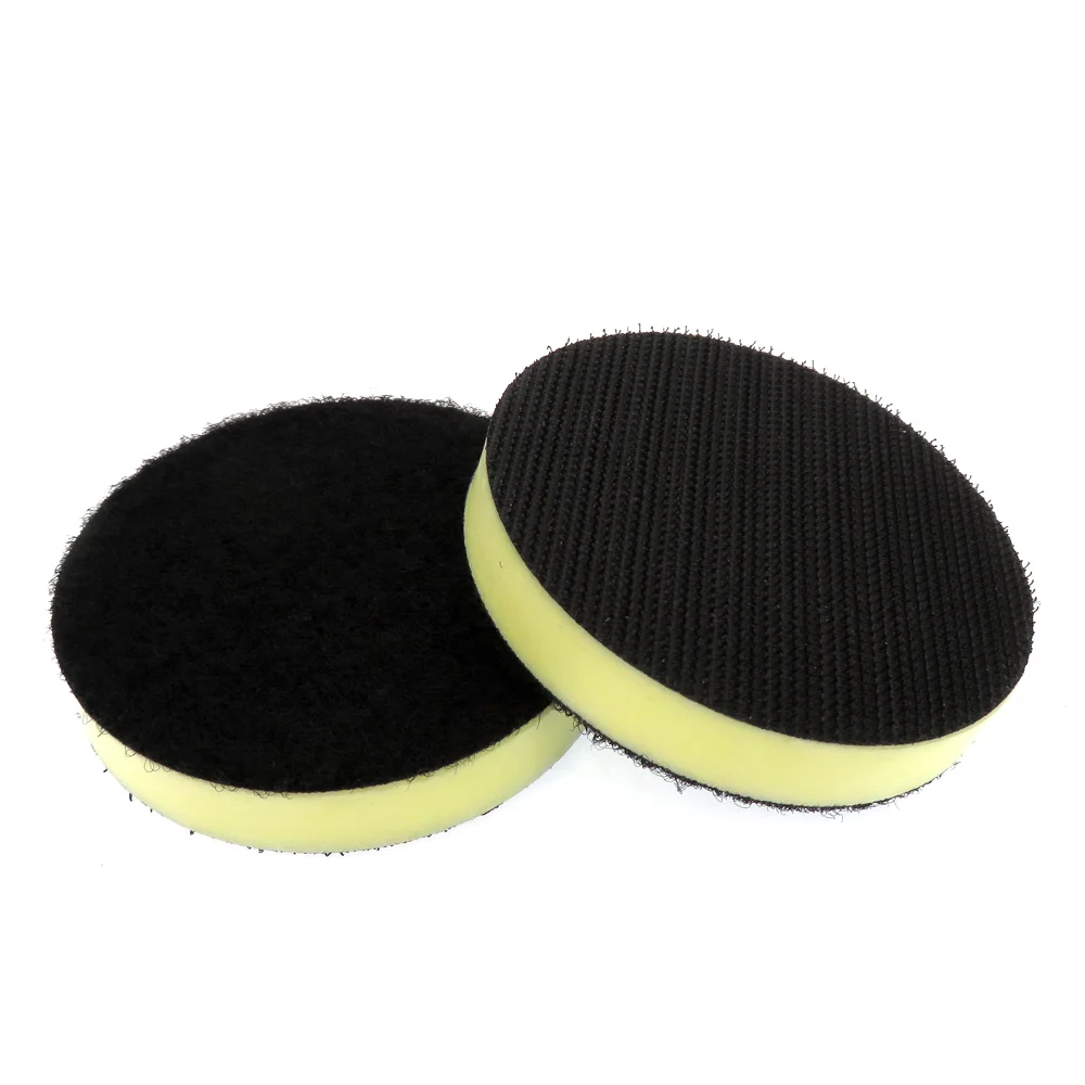 5pcs 3 Inch Interface Cushion Pad Medium Density PU Foam Burrfing Pad for Sanding Disc Backing Pad - Hook and Loop