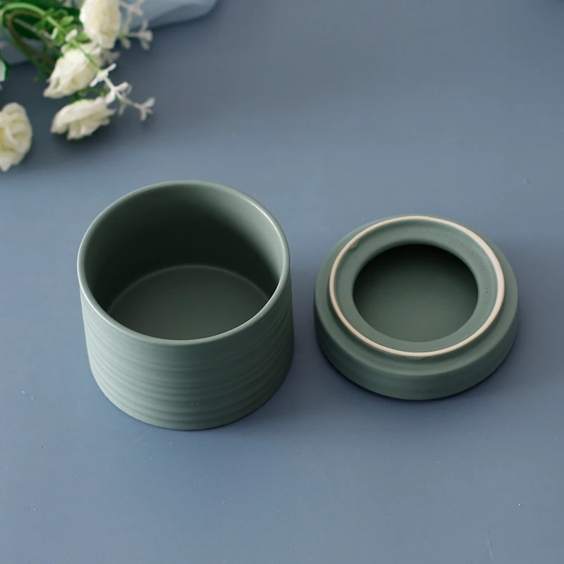 Matte Green Ceramic Bathroom Accessories Set Lotion Bottle/Jewelry Box/Tumbler/Soap Dish Bathroom Organizer for Home Hotel