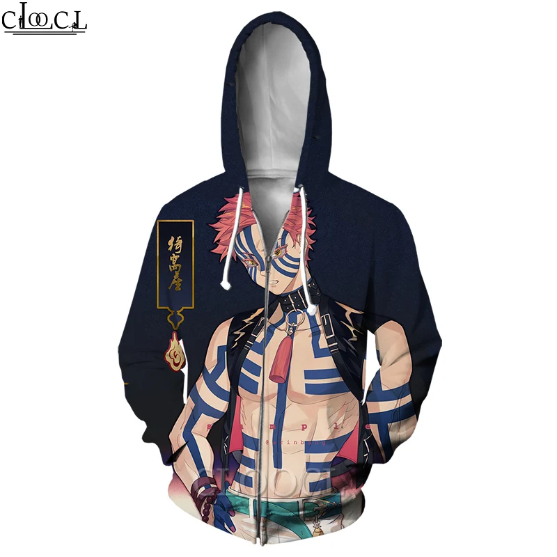 

CLOOCL Kimetsu No Yaiba The Movie: Mugen Train Akaza Zipper Hoodie Men Women 3D Print Fashion Hip Hop Pullover Drop Shipping