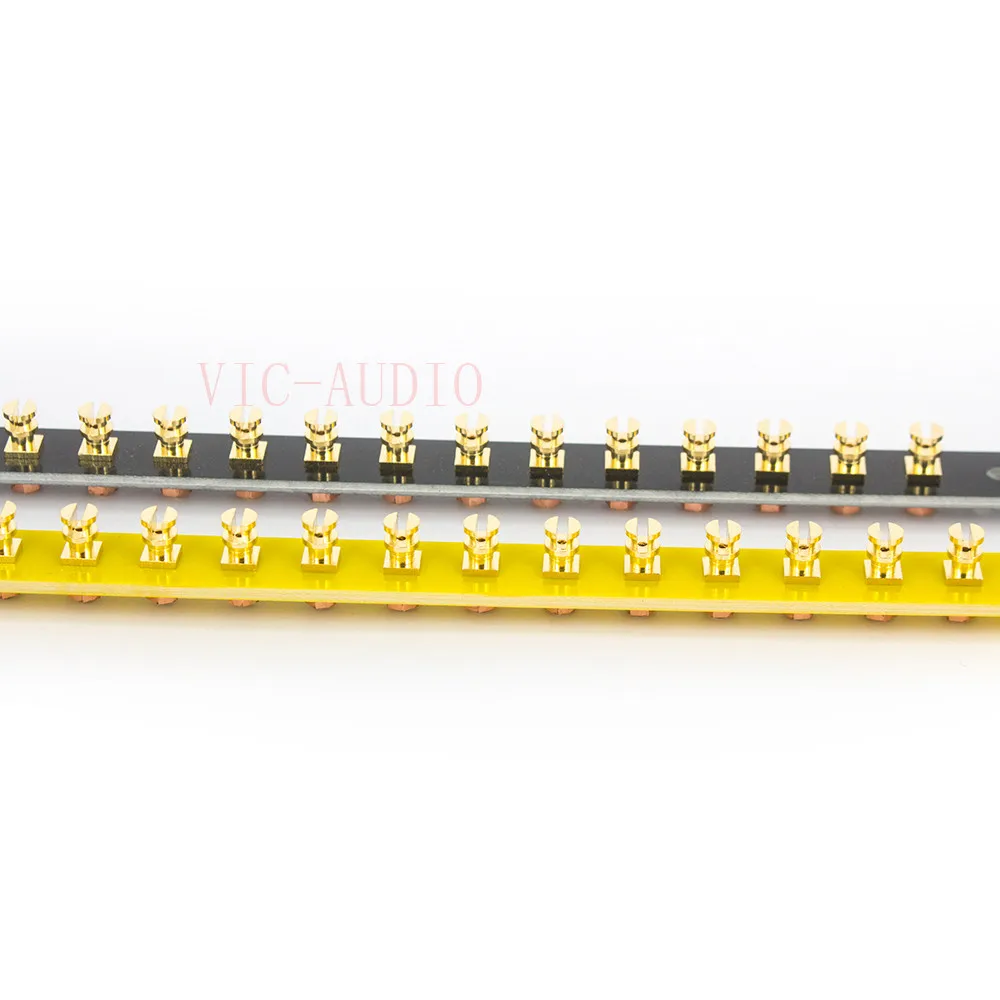 DIY Projects Audio Tag Strip Board Gold-plated Copper 300(150)*12*2mm Amp Amplifier Accessories Turrets Board