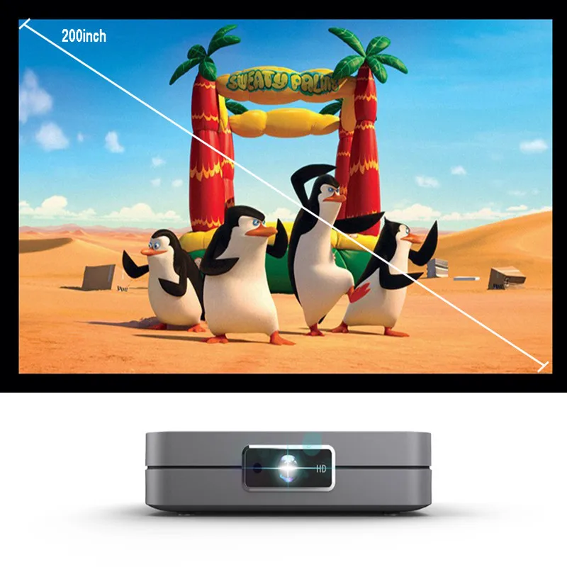 K1 dlp 3d projetor 300 polegada de cinema em casa suporte completo hd 1920x1080p, 32gb android 5g wifi ac3 vídeo beamer mini projetor