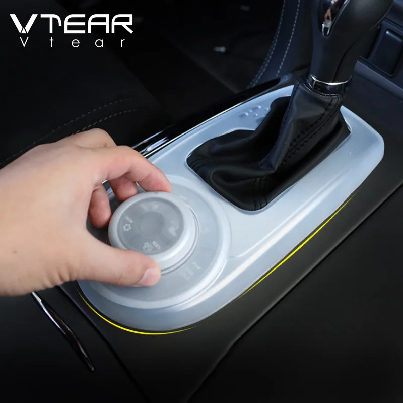 Vtear For Nissan Patrol Y62 Infiniti Qx80 Armada Gear Shift Panel Cover Soft Rubber Interior Dustproof Gear Box Accessories Auto